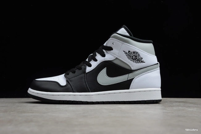 Cheap TBkick Mid 1 White Jordan Shadow 554724-073 AIR 0708